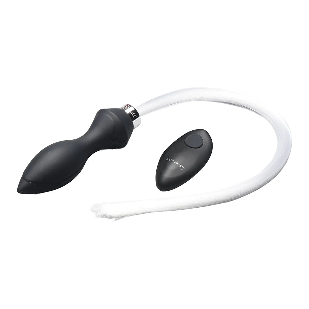 Booty Sparks Remote Control Vibrating Silicone Color Changing Optical Fiber Butt Plug