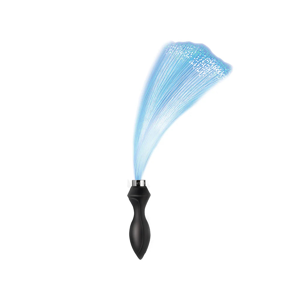 Booty Sparks Remote Control Vibrating Silicone Color Changing Optical Fiber Butt Plug
