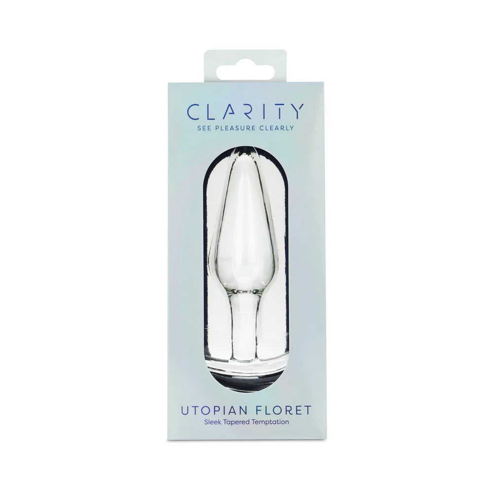 Clarity Utopian Floret Glass Plug