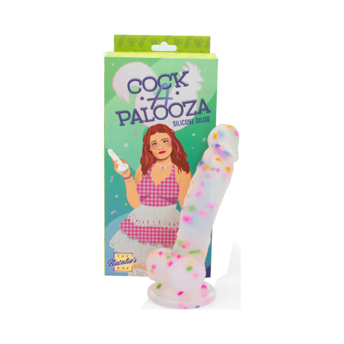 Cock-A-Palooza Confetti Silicone Suction Cup Harness Compatible Dildo