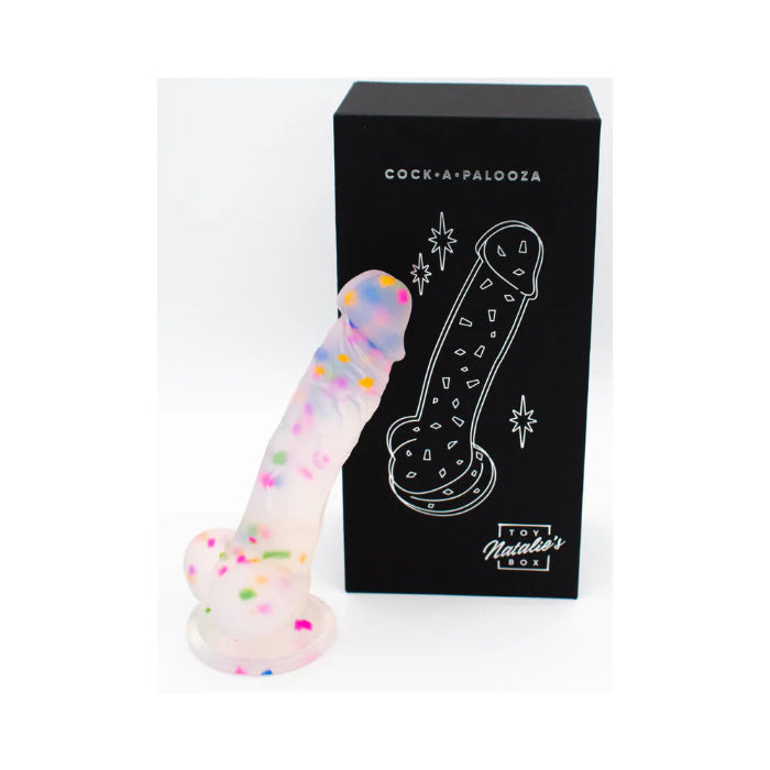 Cock-A-Palooza Confetti Silicone Suction Cup Harness Compatible Dildo
