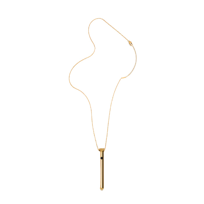 Crave Vesper Mini Rechargeable Waterproof Vibrator Necklace Gold