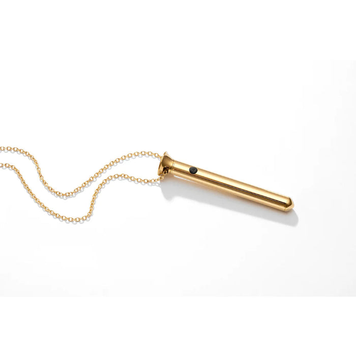 Crave Vesper Mini Rechargeable Waterproof Vibrator Necklace Gold