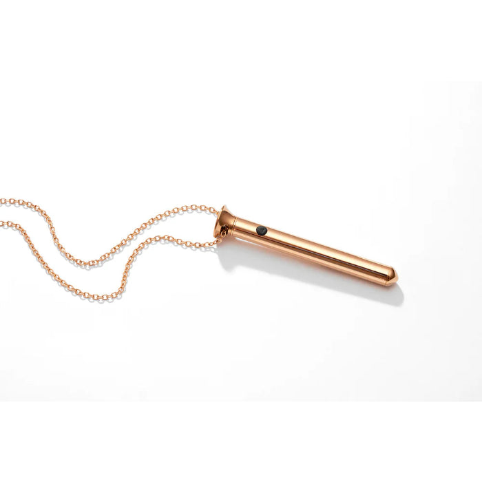 Crave Vesper Mini Rechargeable Waterproof Vibrator Necklace Rose Gold