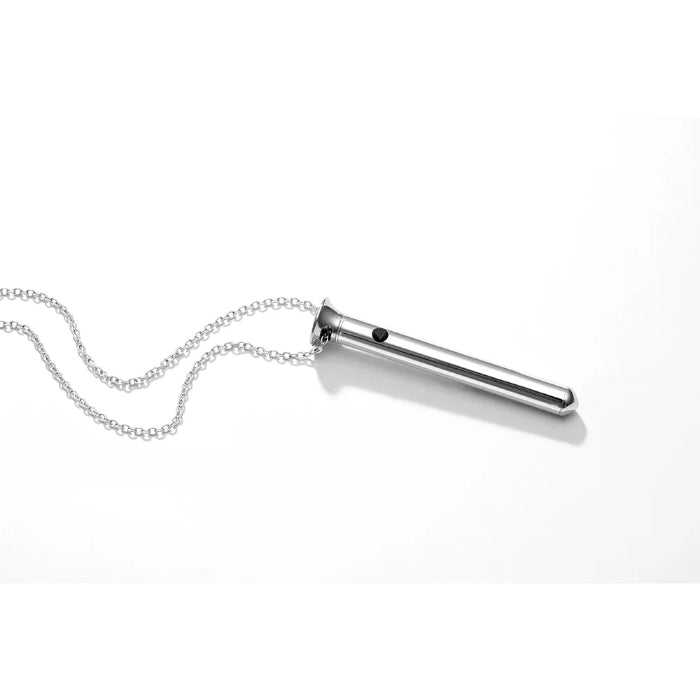 Crave Vesper Mini Rechargeable Waterproof Vibrator Necklace Silver