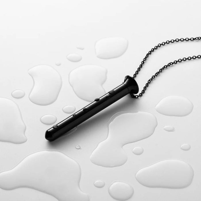 Crave Vesper Mini Rechargeable Waterproof Vibrator Necklace Black
