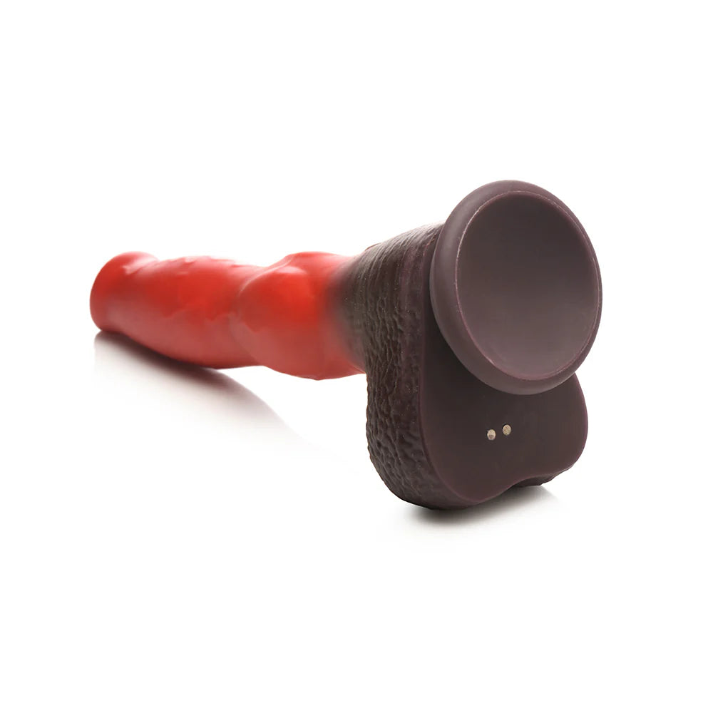 Creature Cocks Hell Hound Remote Control Thrusting And Vibrating Silicone Fantasy Shaped Harnessable Dildo With Suction Cup