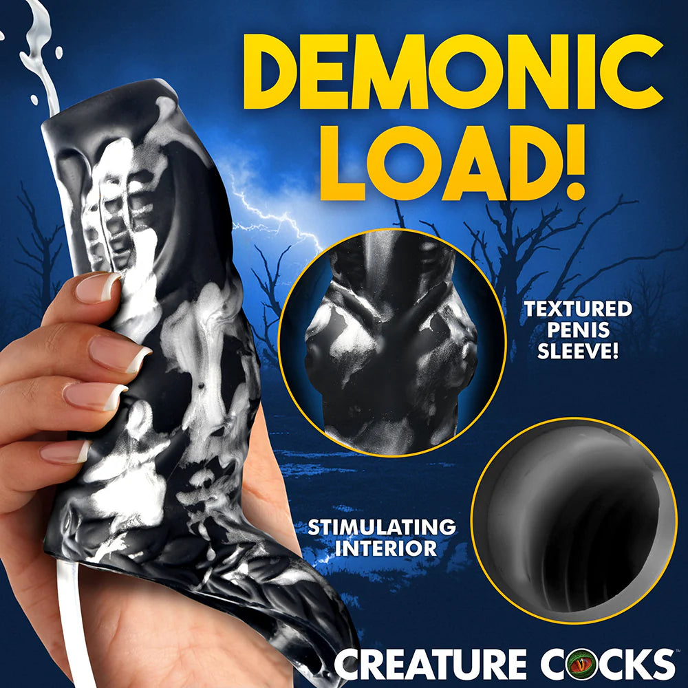 Creature Cocks Night Prowler Squirting Werewolf Fantasy Shaped Silicone Wearable Penis Enhancer
