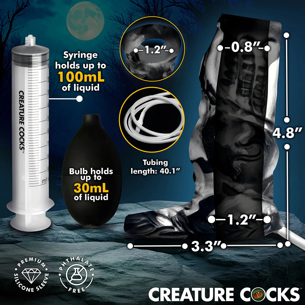 Creature Cocks Night Prowler Squirting Werewolf Fantasy Shaped Silicone Wearable Penis Enhancer