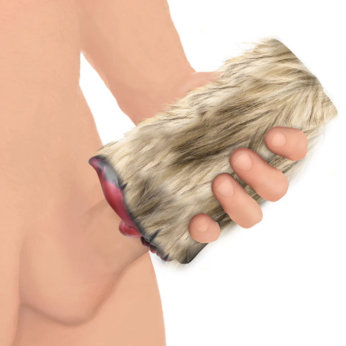 Creature Cocks Savage She-Wolf Squishy Silicone Wolf Fantasy Shaped Dual Entry Creature Stroker With Removable Fur