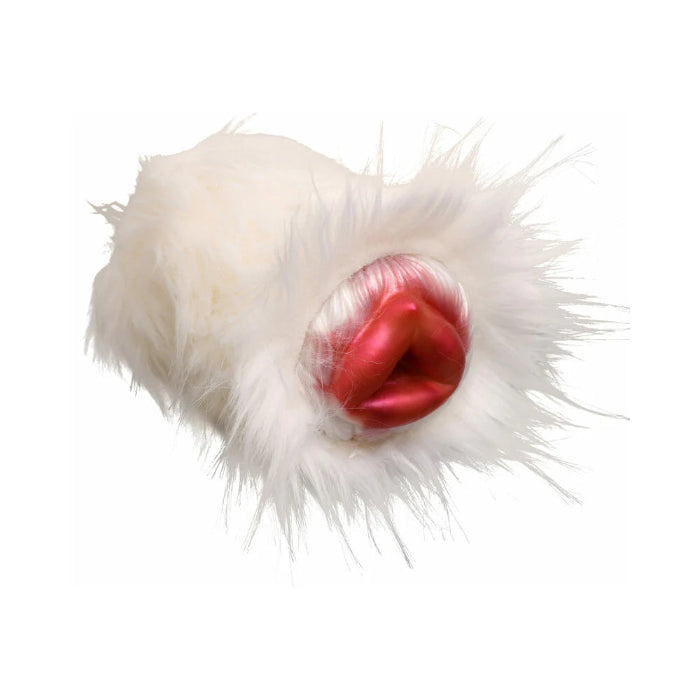 Creature Cocks Snow She-Wolf Squishy Silicone Wolf Fantasy Shaped Textured Creature Stroker With Removable Fur