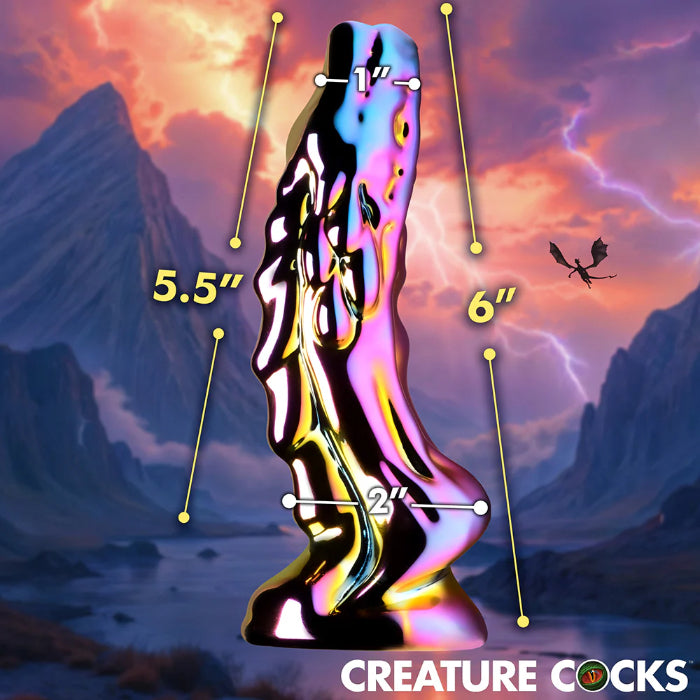 Creature Cocks Dragon Glass Glass Dildo Fantasy Shaped Harnessable Dildo