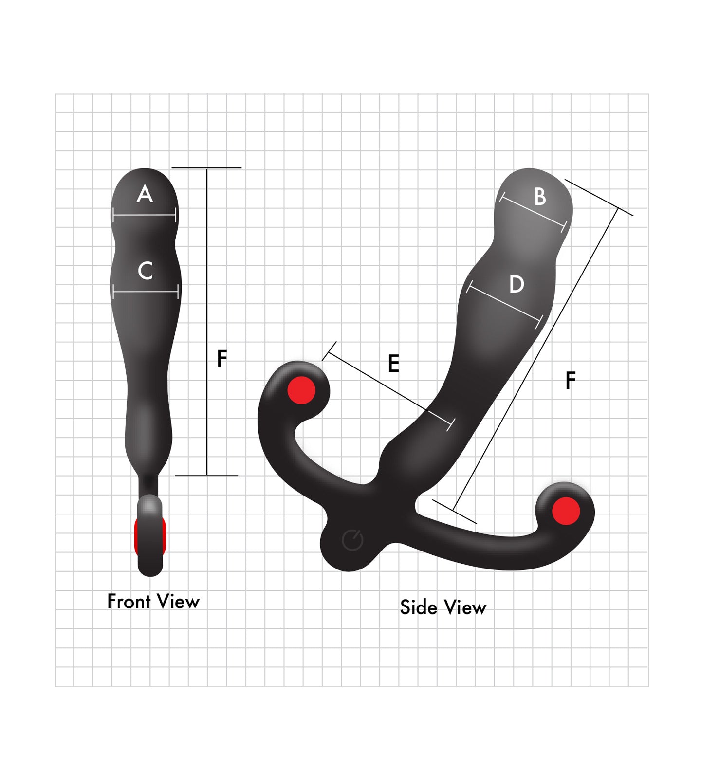 Aneros Eupho Syn V Remote Control Vibrating Trident Prostate Massager