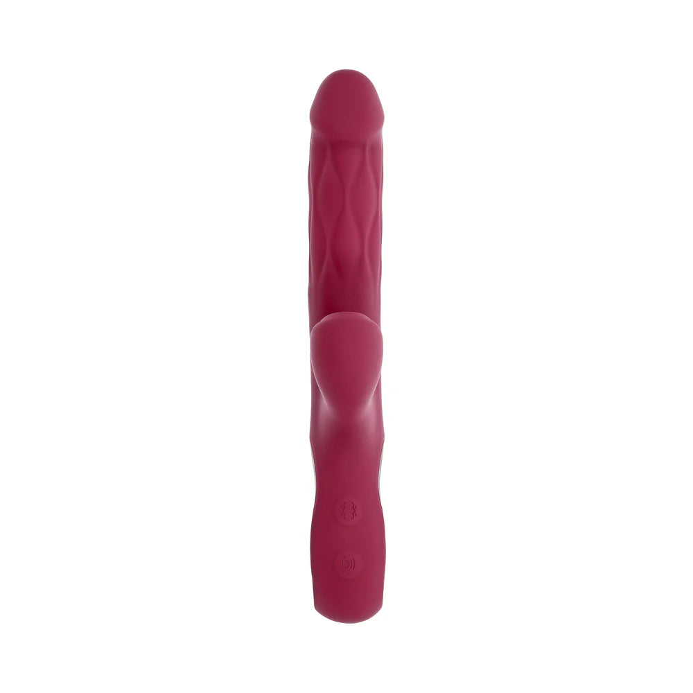Evolved Bursting With Pleasure Expanding Shaft Rabbit Style Stimulator