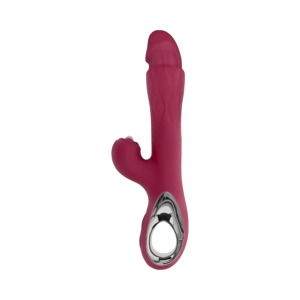 Evolved Bursting With Pleasure Expanding Shaft Rabbit Style Stimulator