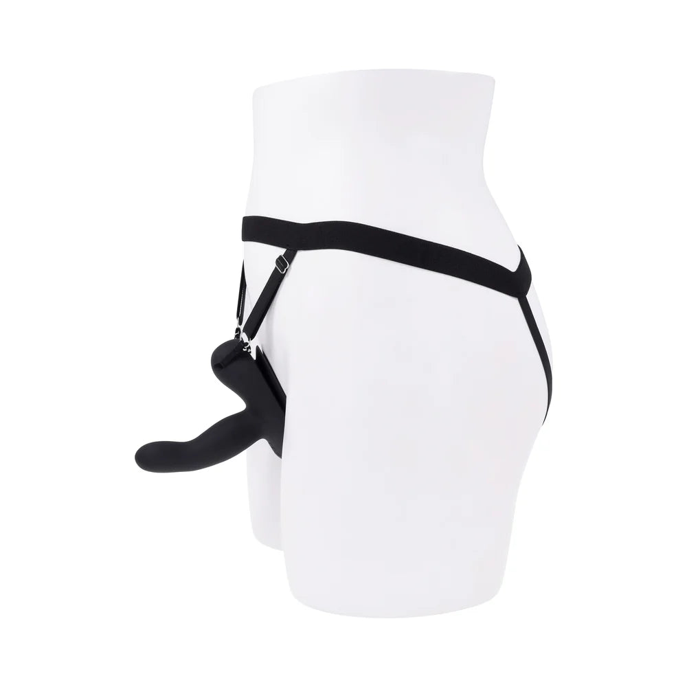 Evolved Come Closer Rechargeable Remote-Control Come-Hither Vibrating Strap-On Dildo With Grinding Pad