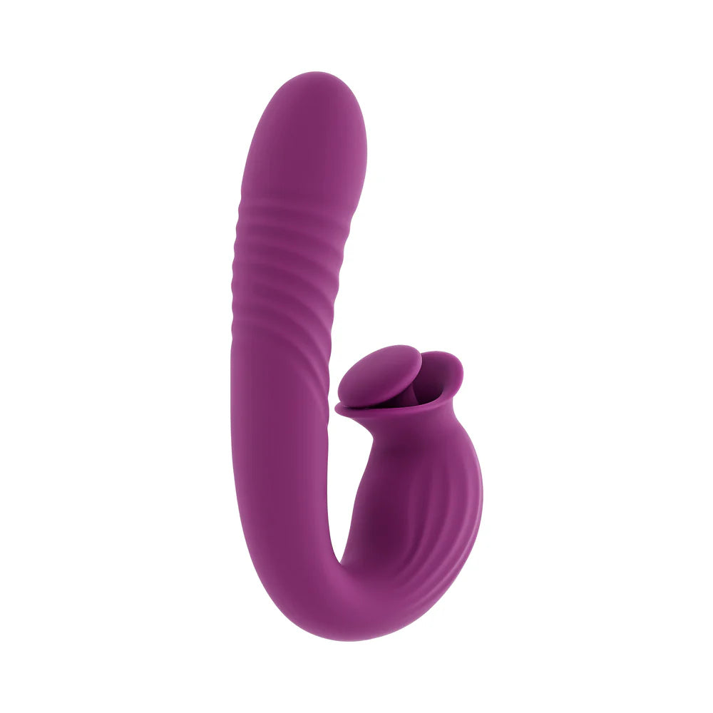 Evolved Deep Ecstasy Thrusting Rabbit Style Stimulator With Rotating External Stimulator