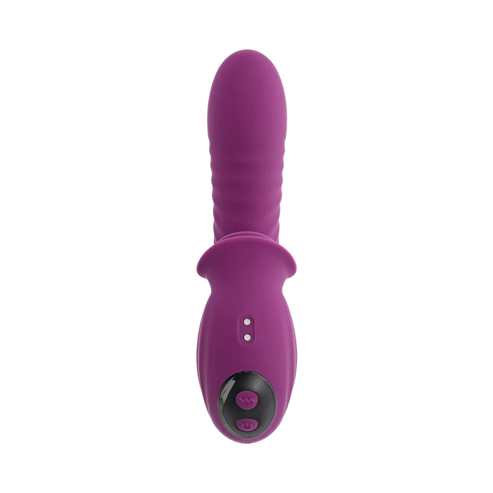 Evolved Deep Ecstasy Thrusting Rabbit Style Stimulator With Rotating External Stimulator