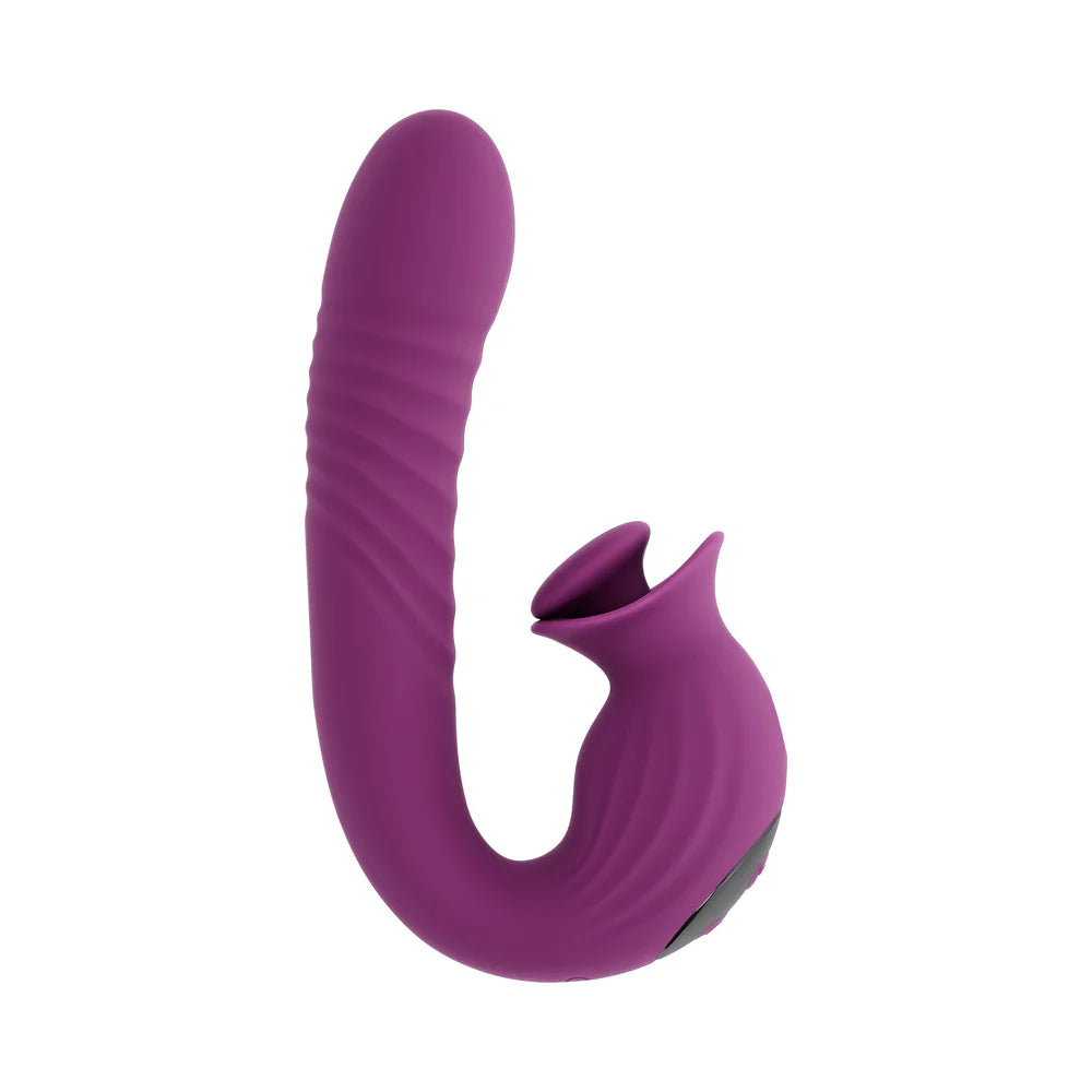 Evolved Deep Ecstasy Thrusting Rabbit Style Stimulator With Rotating External Stimulator