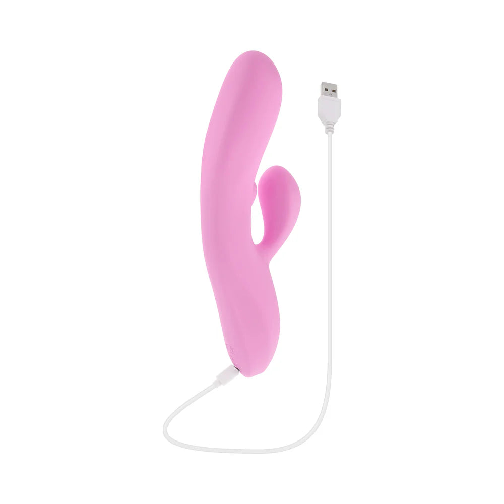 Evolved Push the Button Curved Rabbit Vibrator