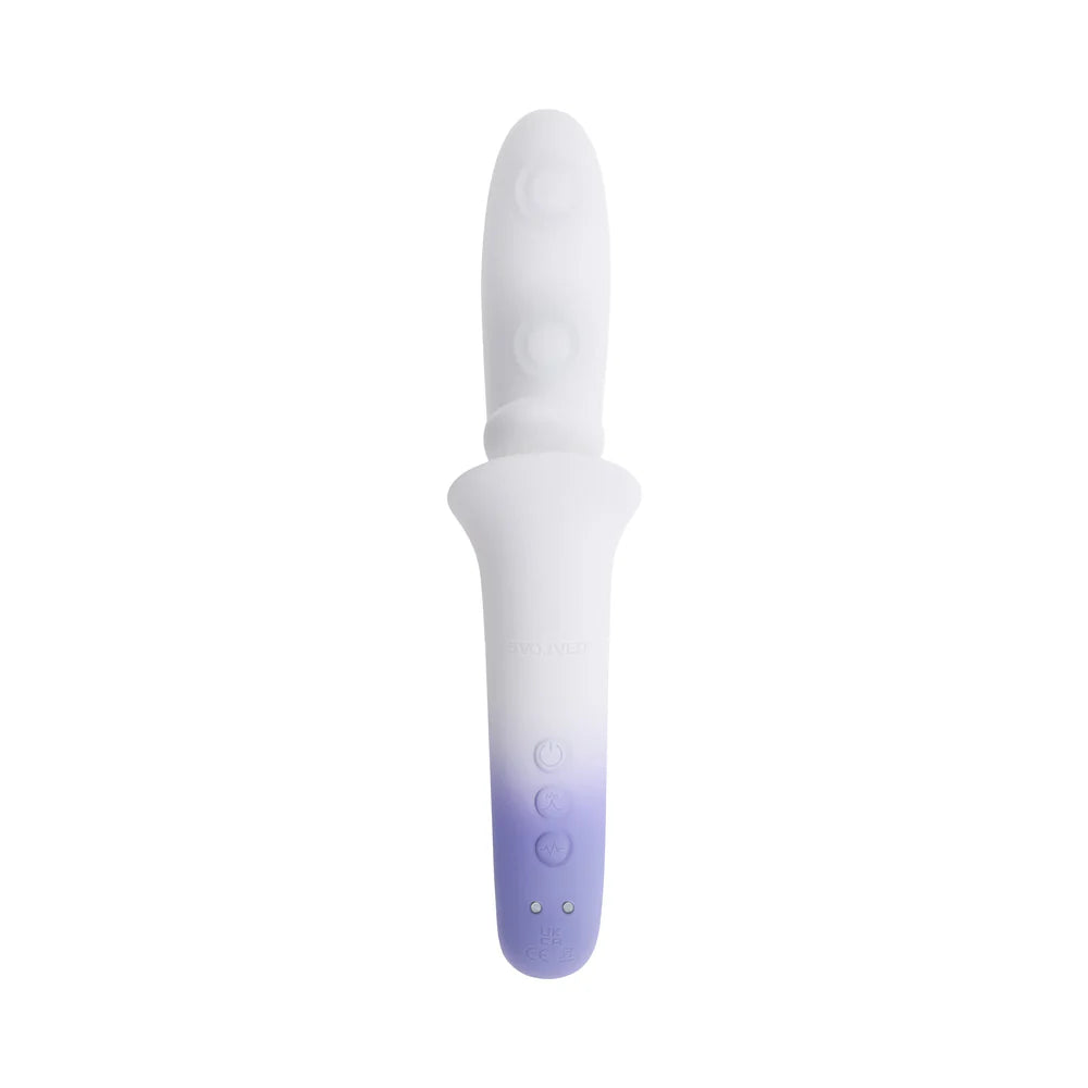 Evolved Spring Loaded Curved Double Tapping Dual Rabbit Style Vibrator