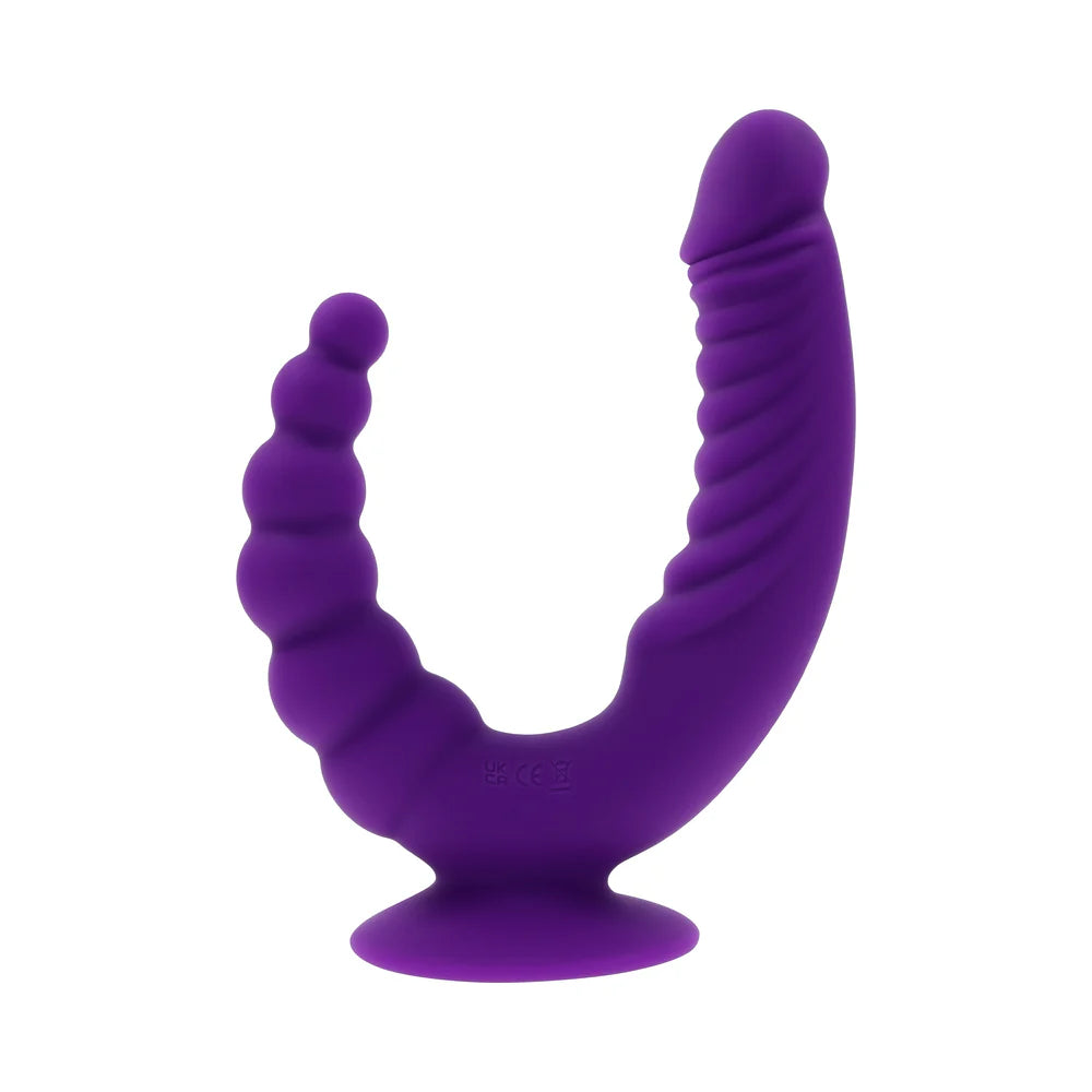 Evolved The Rider Rechargeable Double Vibrator With Suction Cup