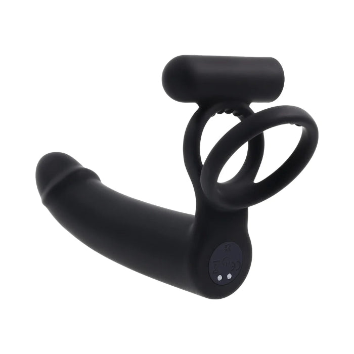 Gender X Full Swing Remote Controlled Double Penetrator Vibrating Ring And Silicone Anal Stimulator