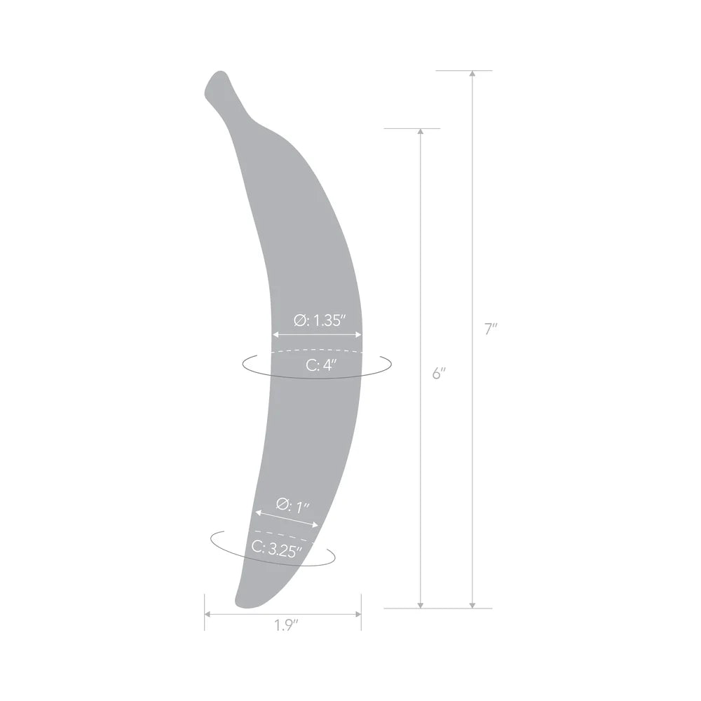 Glas Banana Joy Glass Banana Shaped Dildo
