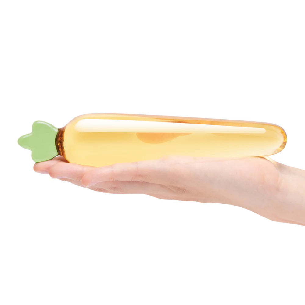 Glas Bunny's Secret Carrot Shaped Glass Dildo