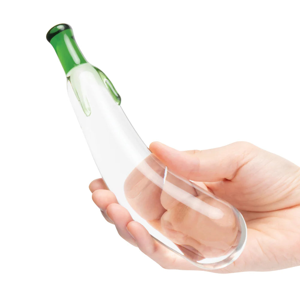 Glas Eggplant Ecstasy Vegetable Shaped Glass Dildo