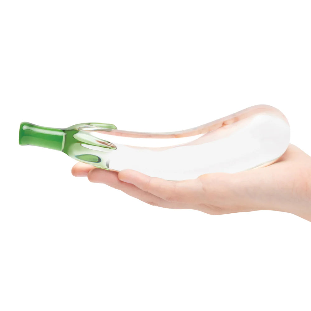 Glas Eggplant Ecstasy Vegetable Shaped Glass Dildo