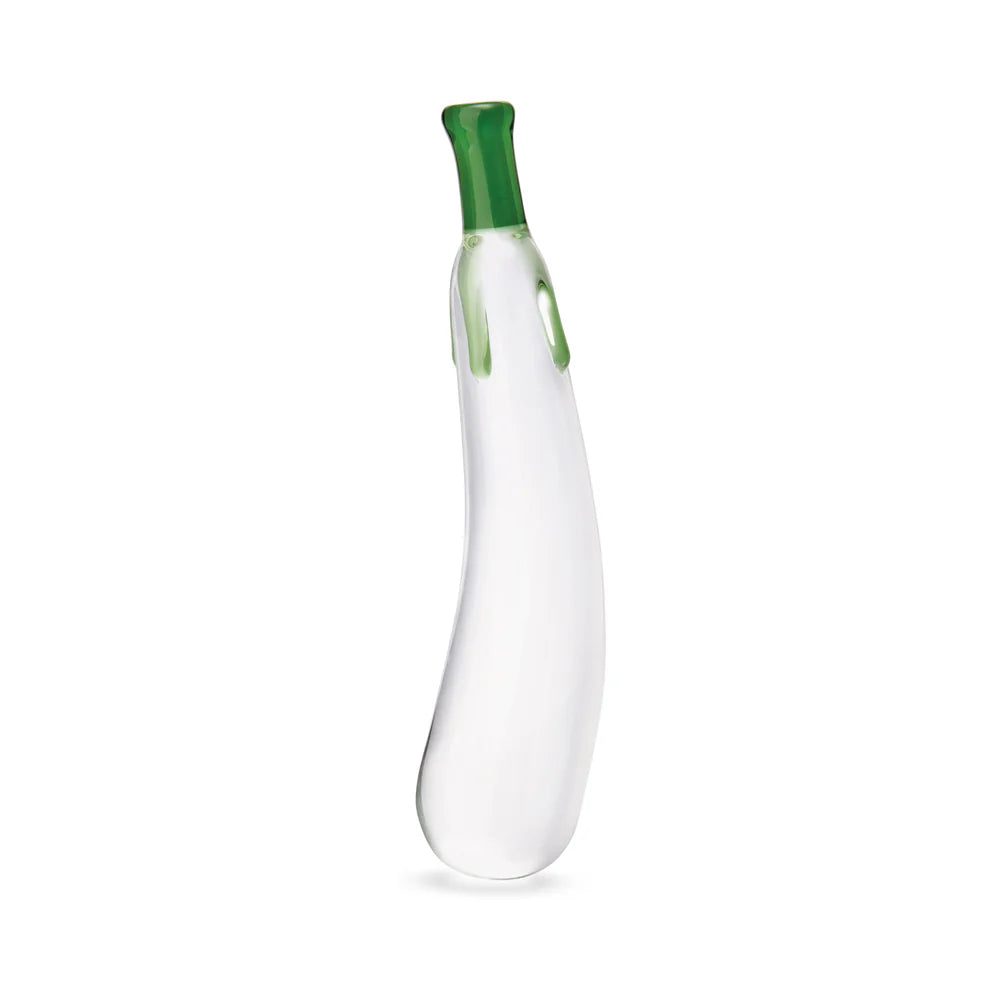Glas Eggplant Ecstasy Vegetable Shaped Glass Dildo