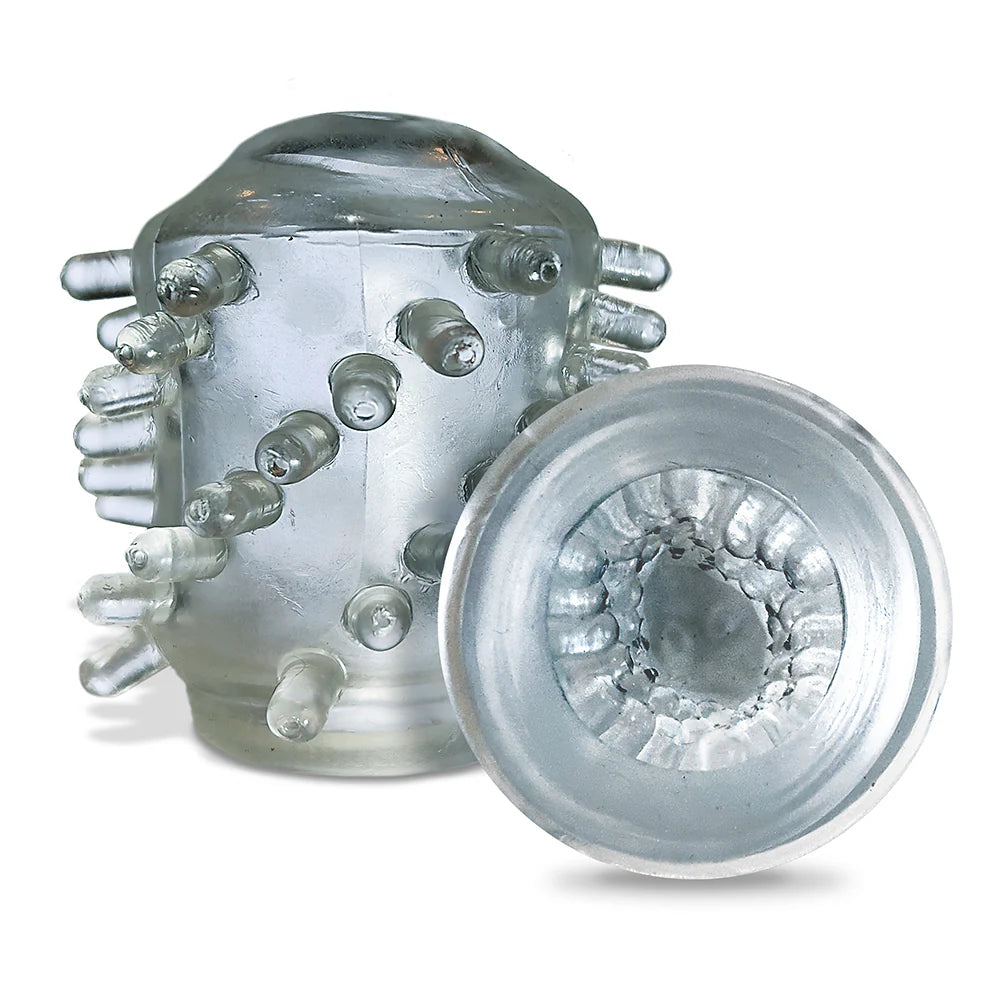 MSTR B8 Blast Off Automatic Thrusting and Vibrating Stroker With Suction Cup and Moaning Feature