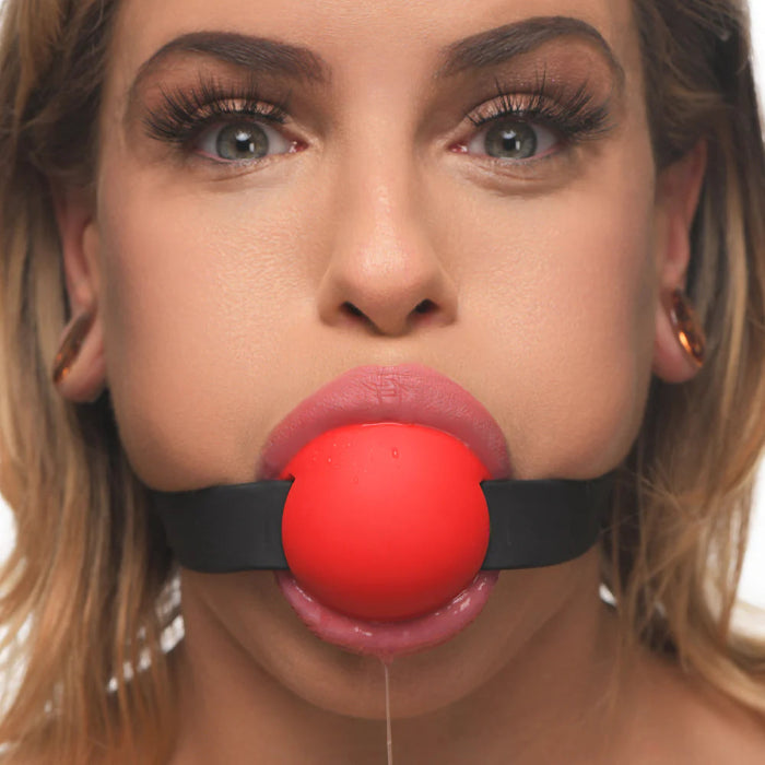 Master Series Extreme Mouthguard Shaped Silicone Gag with Locking Strap