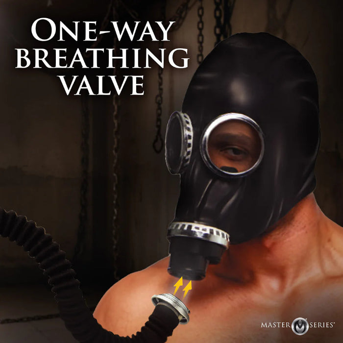 Master Series Rubber Inhaler Gas Mask with Bottle For Sensory Control