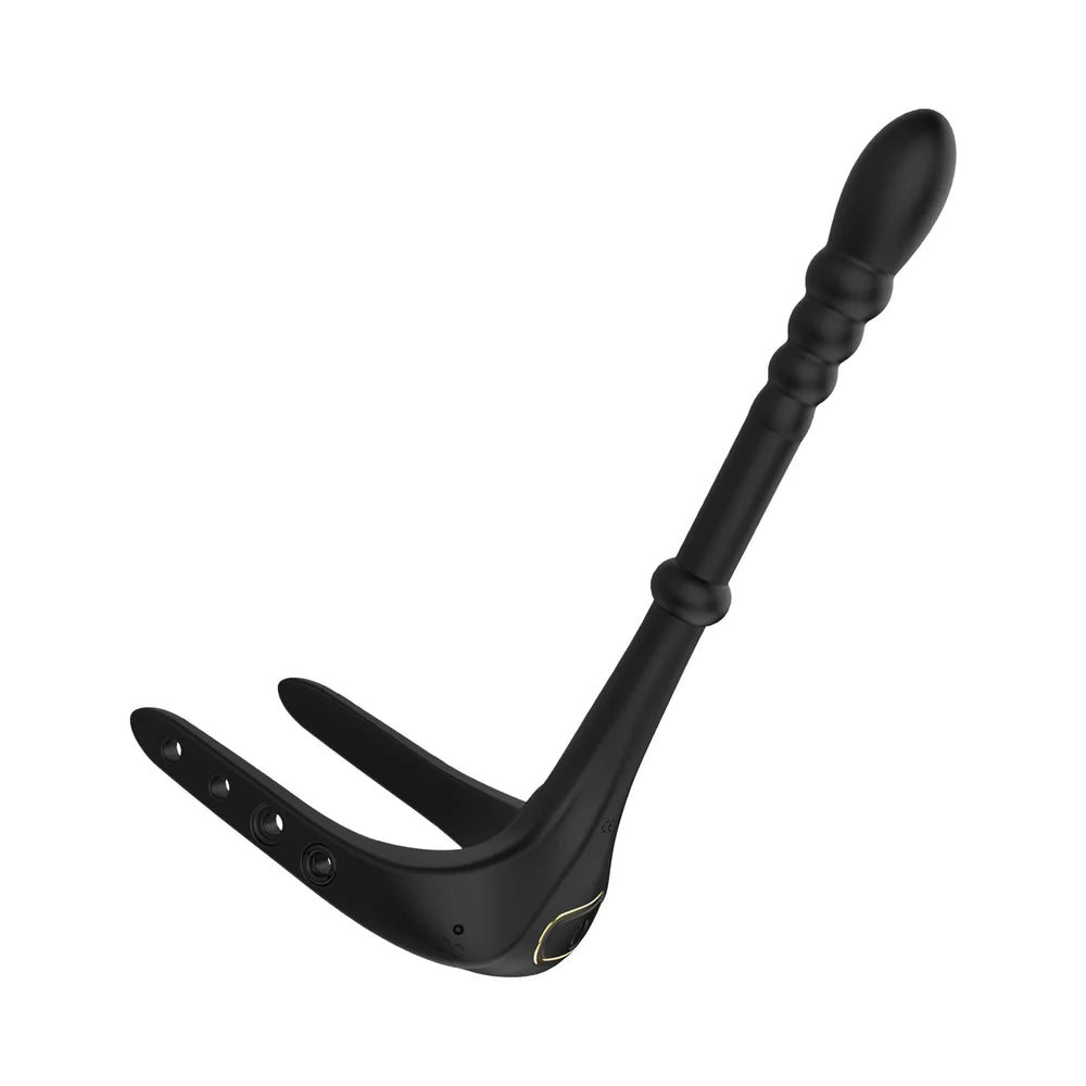 Nasstoys Magic Dual Pleasure Massager Bendable Anal Wand And Adjustable Cock Ring