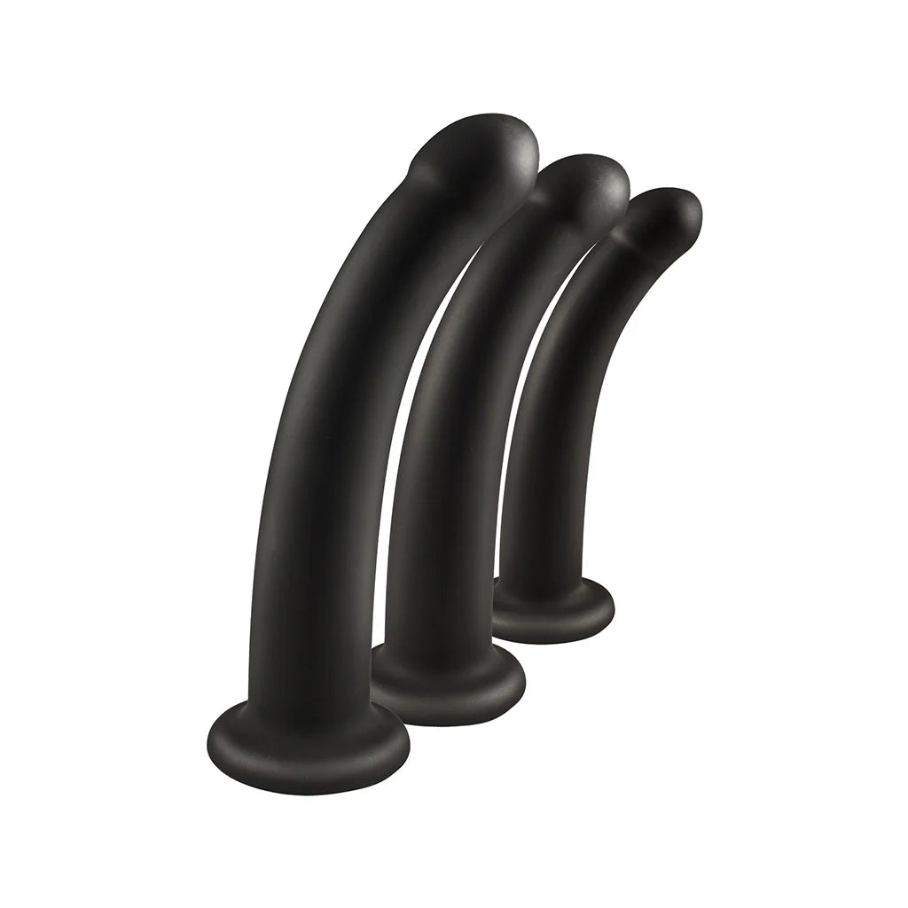 Nasstoys Trio Deluxe Curved Training Kit Set Of Three Silicone Dildos
