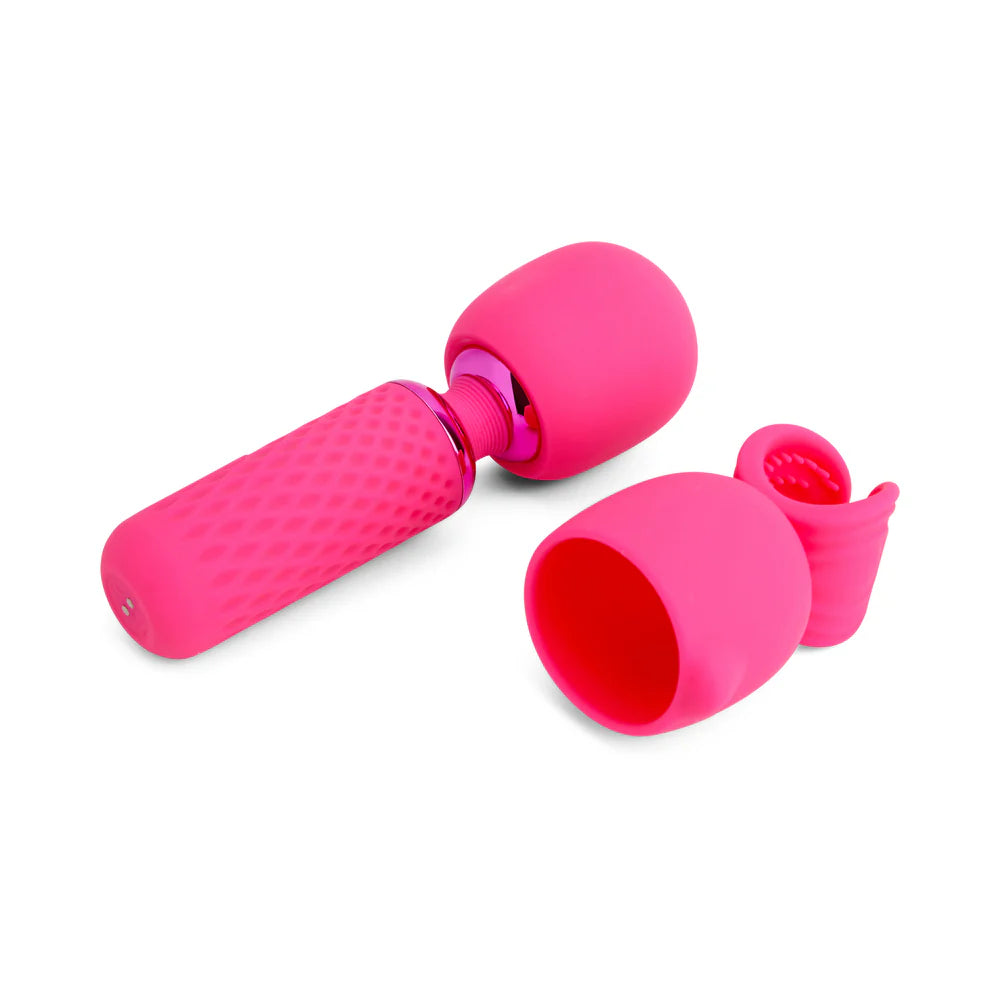 Nu Sensuelle Harlow Nubii Warming Rechargeable Mini Wand With Removable Masturbator