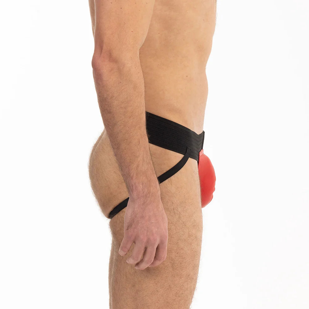 Prowler RED Leather Pouch Jock