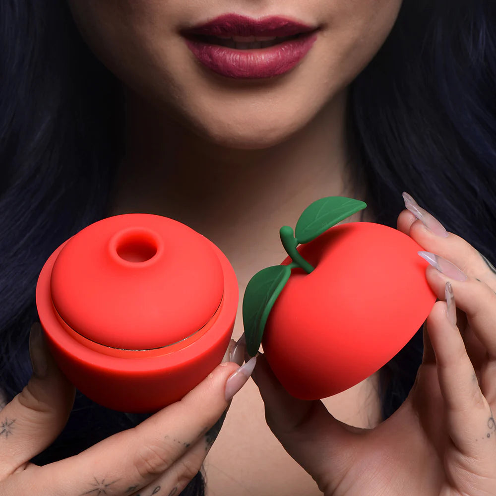 Shegasm 6X Forbidden Apple Silicone Sucking & Vibrating Stimulator