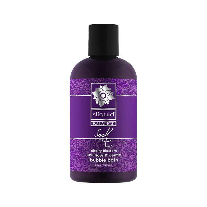 Sliquid Balance Soak PH Balanced Hydrating Cherry Blossom Scented Bubble Bath