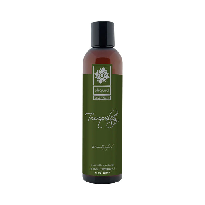 Sliquid Organics Balance Massage Oil Tranquility Coconut Lime Scented
