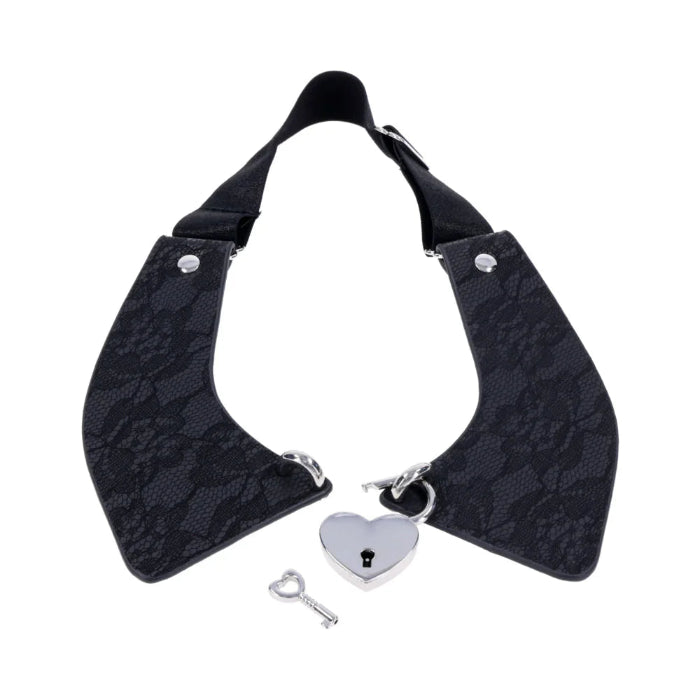 Sportsheets Sex & Mischief Heartbound Lace Lockable Adjustable Day Collar