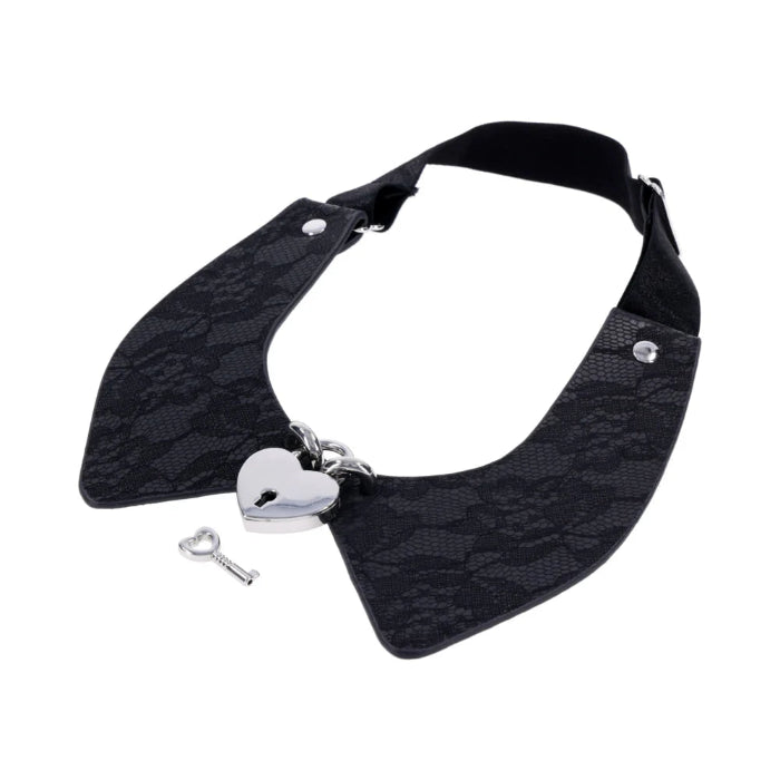 Sportsheets Sex & Mischief Heartbound Lace Lockable Adjustable Day Collar