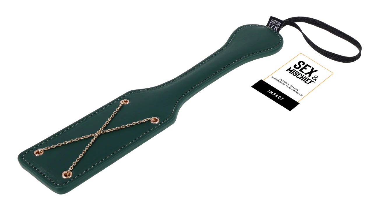 Sportsheets Sex & Mischief Indica Chain Impressions Paddle