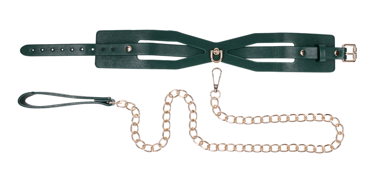 Sportsheets Sex & Mischief Indica Cutout Collar and Leash