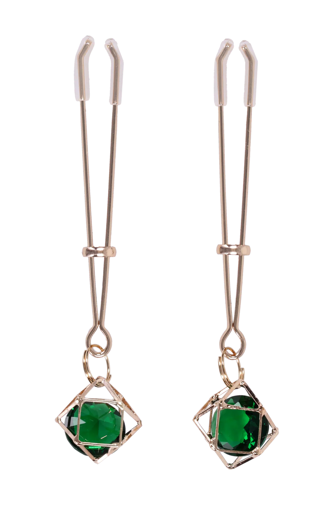 Sportsheets Sex & Mischief Indica Crystal Adjustable Nipple Clips