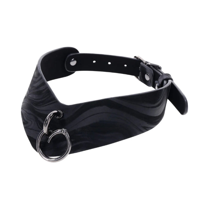 Sportsheets Velvet Noir Collar & Removable Adjustable Tension Broad Tip Nipple Clamps
