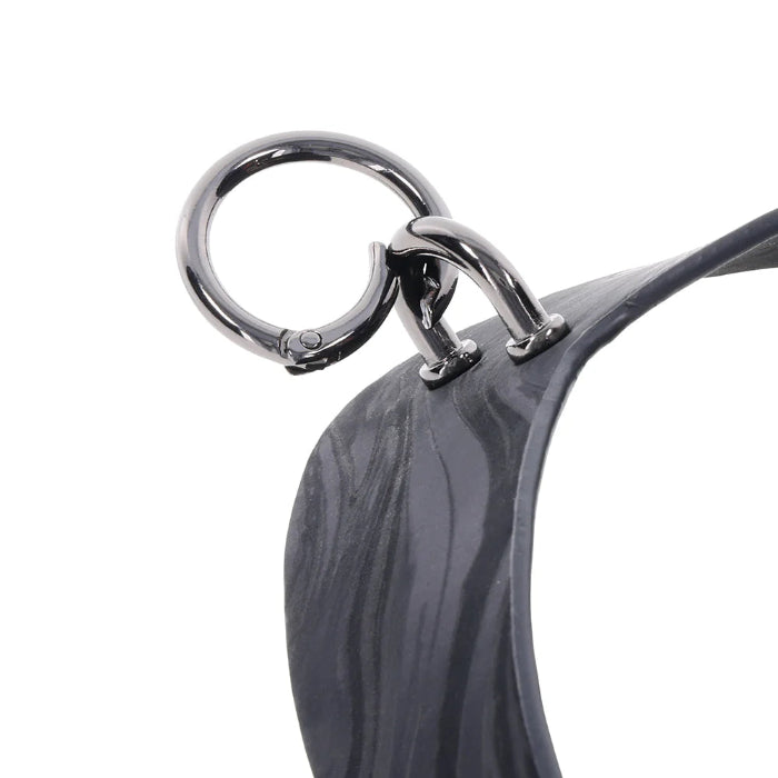 Sportsheets Velvet Noir Collar & Removable Adjustable Tension Broad Tip Nipple Clamps