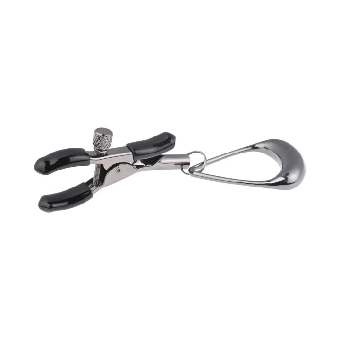 Sportsheets Velvet Noir Tuggable Adjustable Broad Tip Nipple Clamps